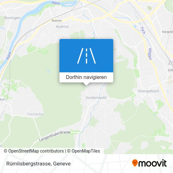 Rümlisbergstrasse Karte