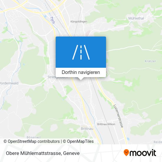 Obere Mühlemattstrasse Karte