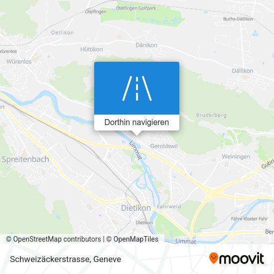 Schweizäckerstrasse Karte