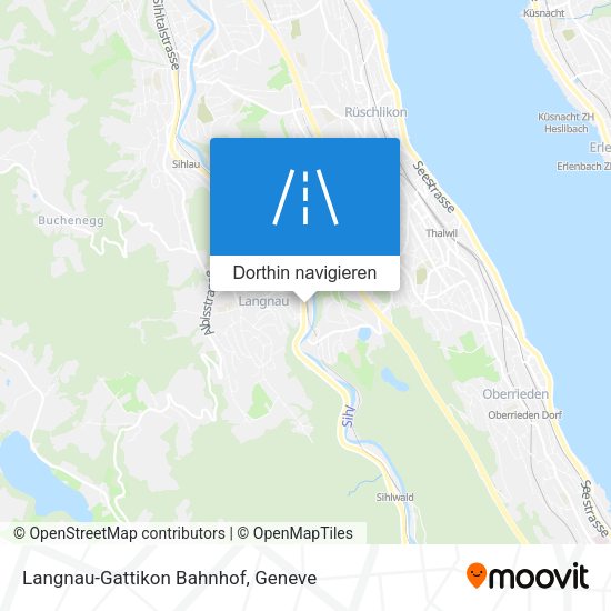Langnau-Gattikon Bahnhof Karte