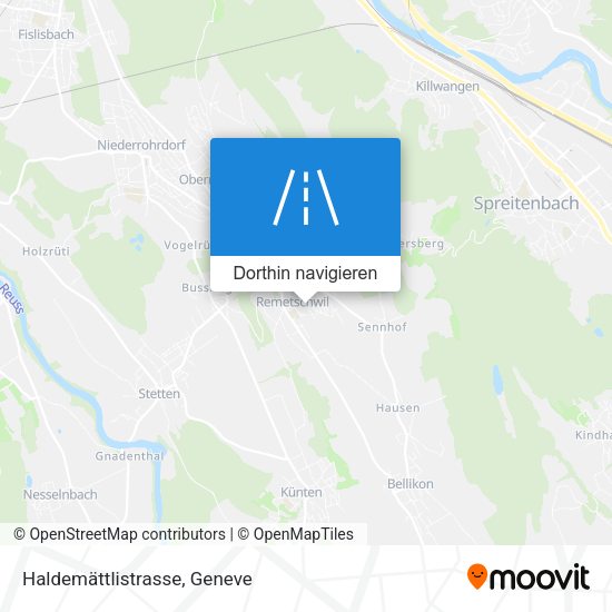Haldemättlistrasse Karte