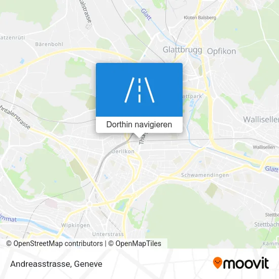 Andreasstrasse Karte