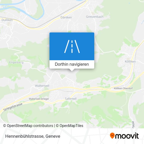 Hennenbühlstrasse Karte