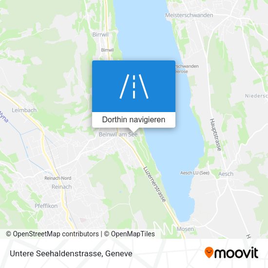 Untere Seehaldenstrasse Karte