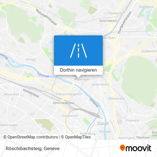 Röschibachsteig Karte