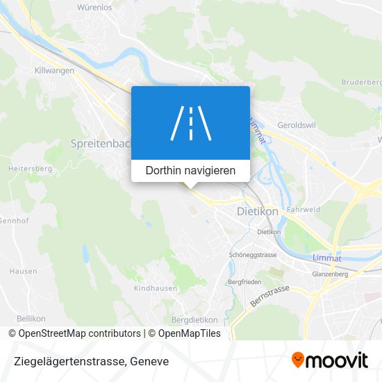 Ziegelägertenstrasse Karte