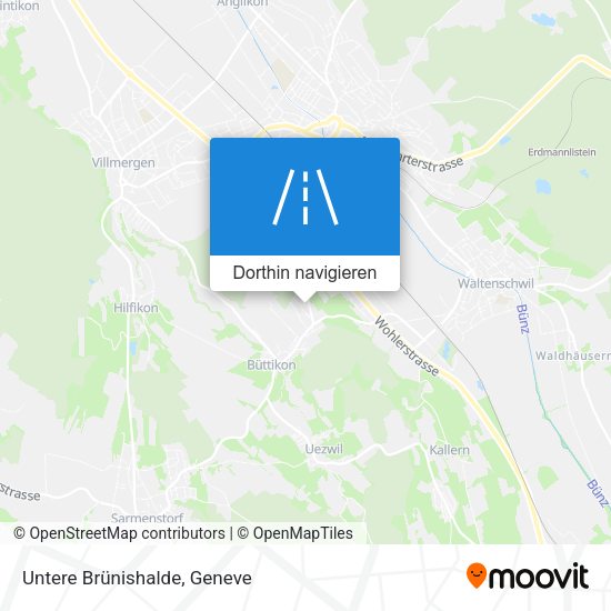 Untere Brünishalde Karte