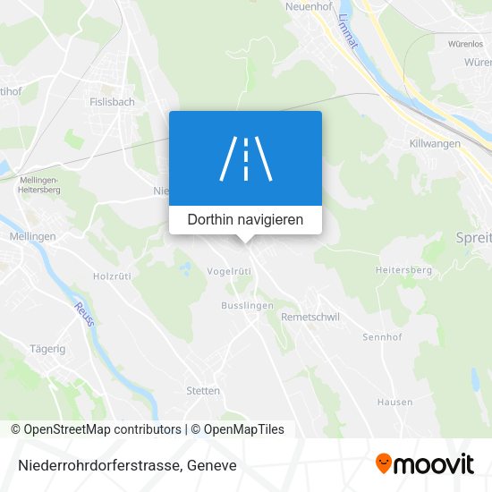 Niederrohrdorferstrasse Karte
