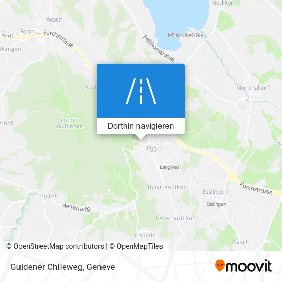 Guldener Chileweg Karte