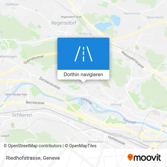 Riedhofstrasse Karte