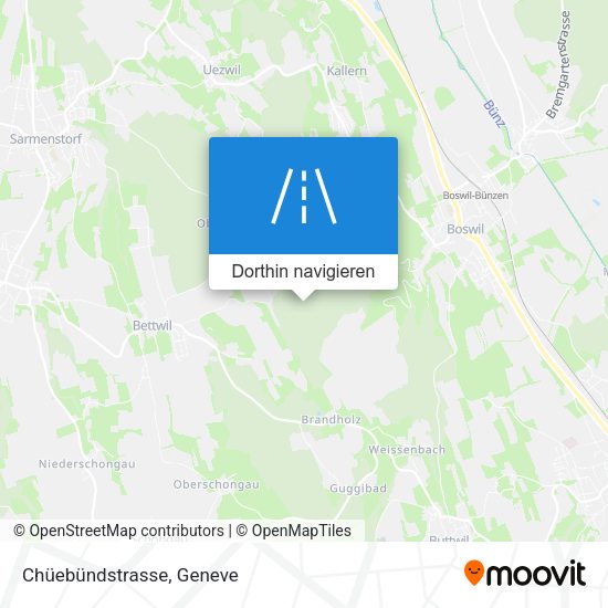 Chüebündstrasse Karte