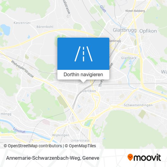 Annemarie-Schwarzenbach-Weg Karte