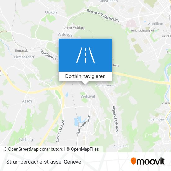 Strumbergächerstrasse Karte