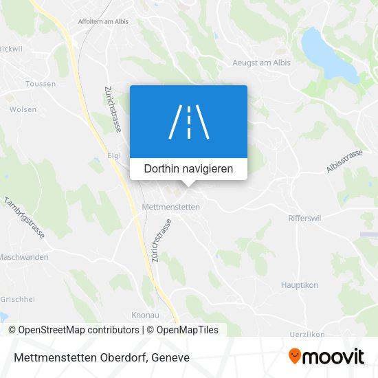 Mettmenstetten Oberdorf Karte