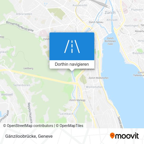 Gänziloobrücke Karte