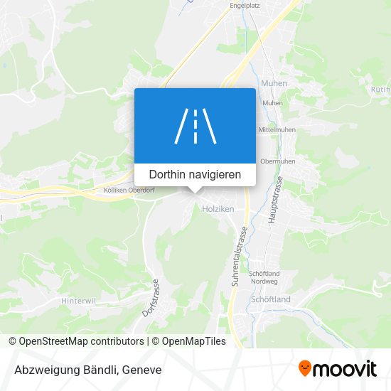 Abzweigung Bändli Karte