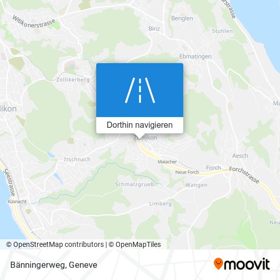 Bänningerweg Karte