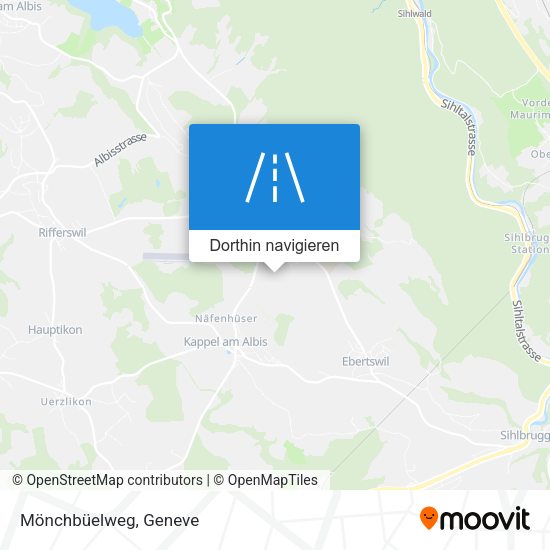 Mönchbüelweg Karte