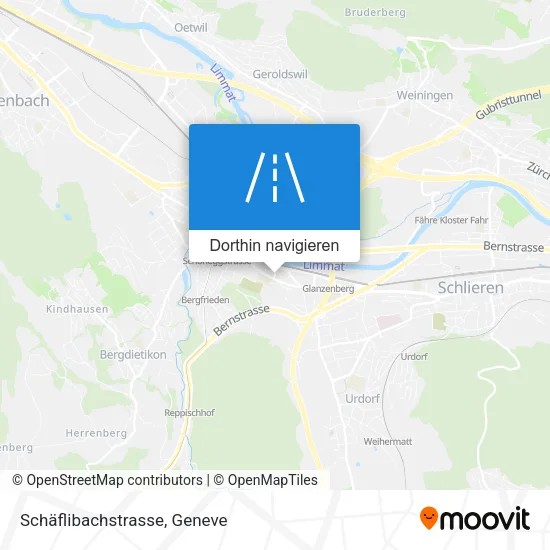 Schäflibachstrasse Karte