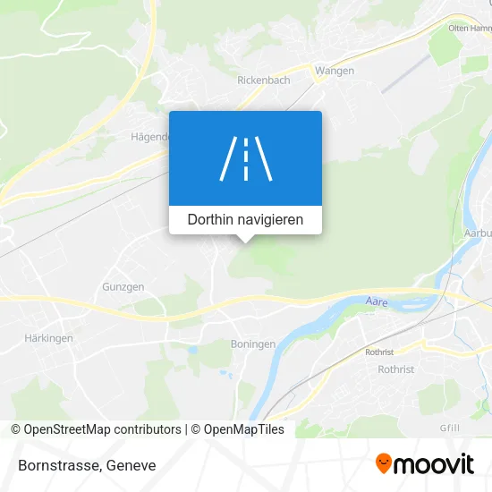 Bornstrasse Karte