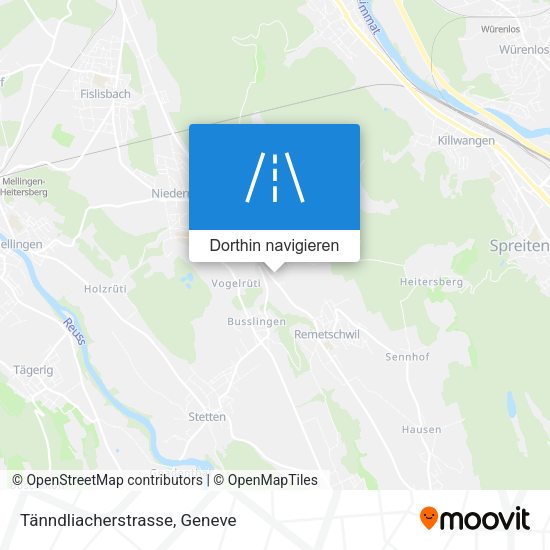 Tänndliacherstrasse Karte