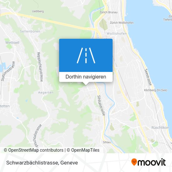 Schwarzbächlistrasse Karte