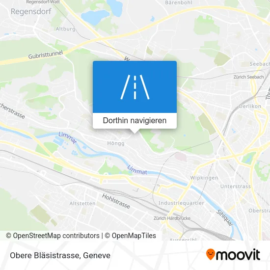 Obere Bläsistrasse Karte