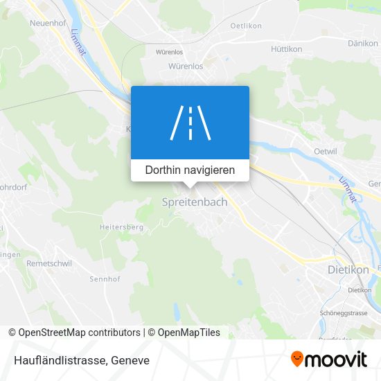 Haufländlistrasse Karte