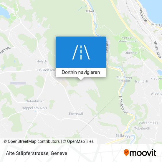 Alte Stäpferstrasse Karte