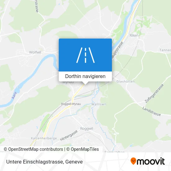 Untere Einschlagstrasse Karte