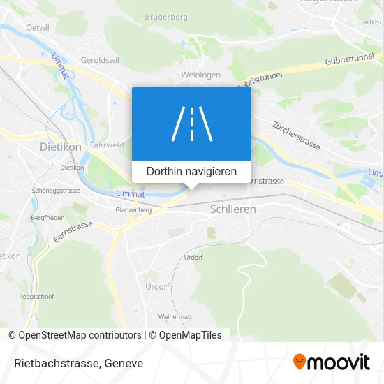 Rietbachstrasse Karte