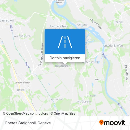 Oberes Steigässli Karte