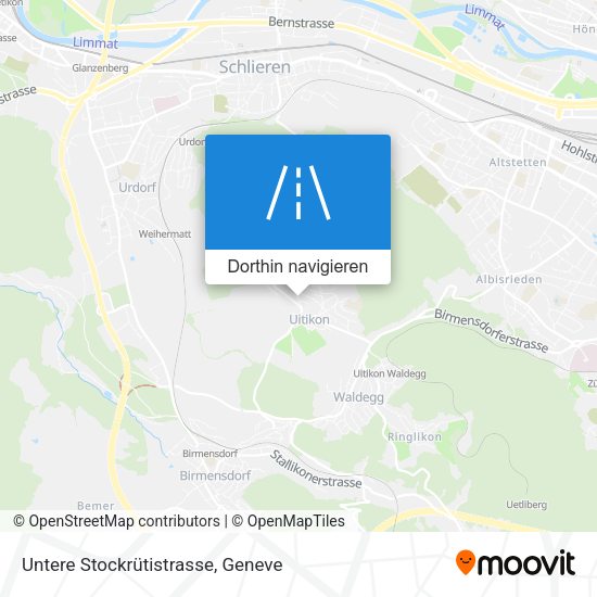 Untere Stockrütistrasse Karte