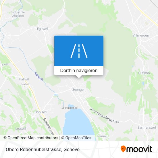 Obere Rebenhübelstrasse Karte
