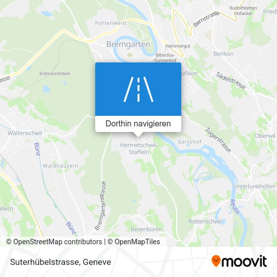 Suterhübelstrasse Karte