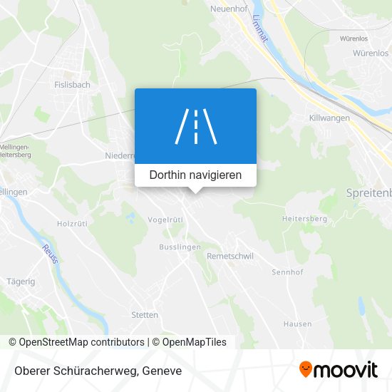Oberer Schüracherweg Karte