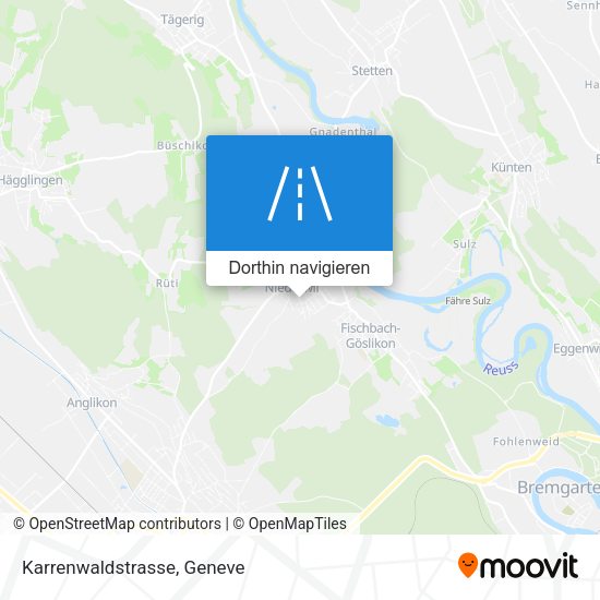 Karrenwaldstrasse Karte