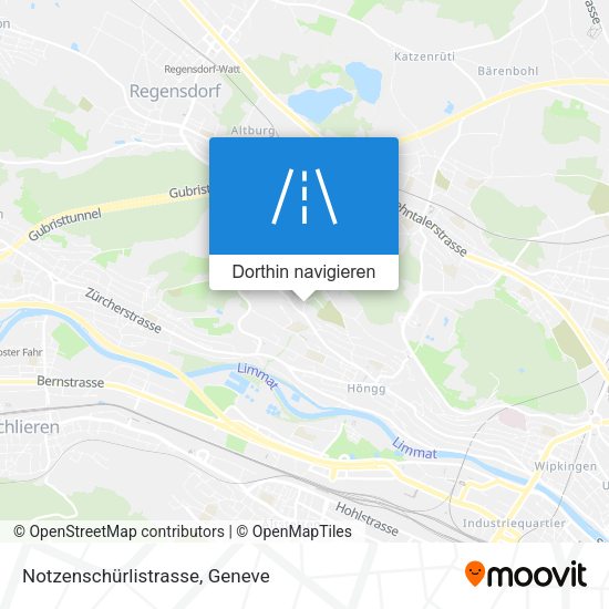 Notzenschürlistrasse Karte