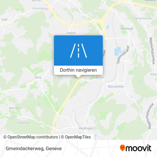 Gmeindacherweg Karte