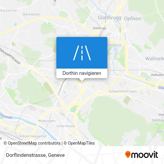 Dorflindenstrasse Karte