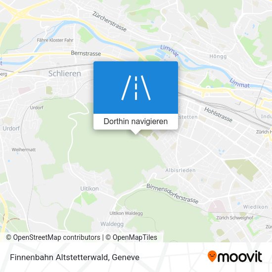 Finnenbahn Altstetterwald Karte