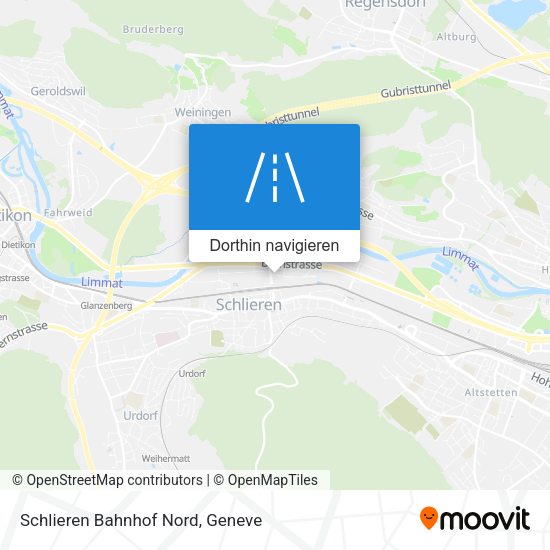 Schlieren Bahnhof Nord Karte