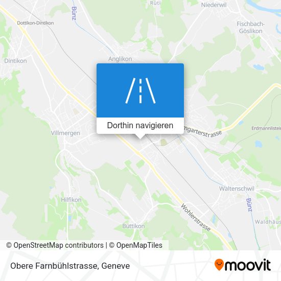 Obere Farnbühlstrasse Karte