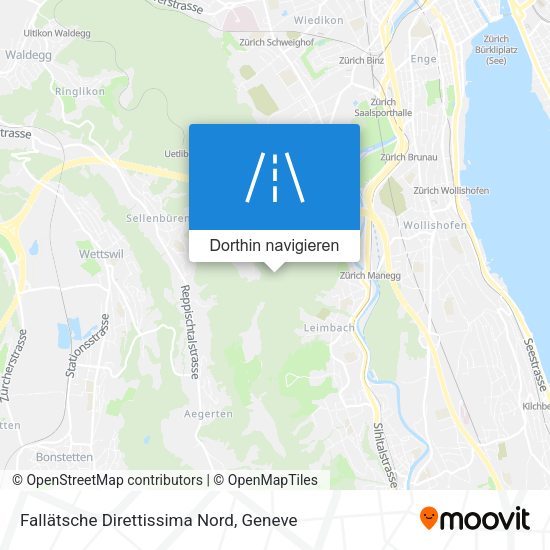 Fallätsche Direttissima Nord Karte