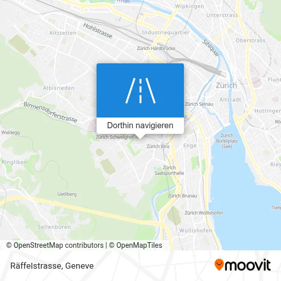 Räffelstrasse Karte