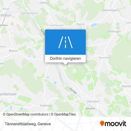 Tänneretbüelweg Karte