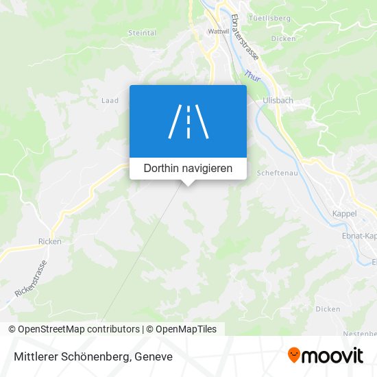 Mittlerer Schönenberg Karte