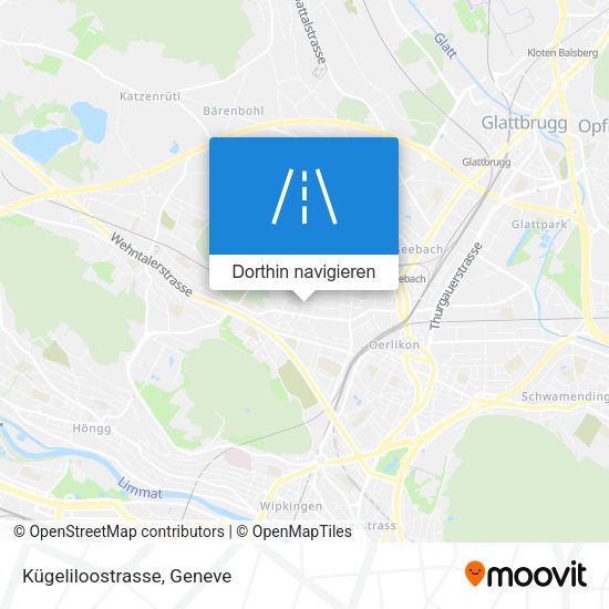 Kügeliloostrasse Karte