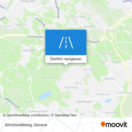 Altrütiwaldweg Karte
