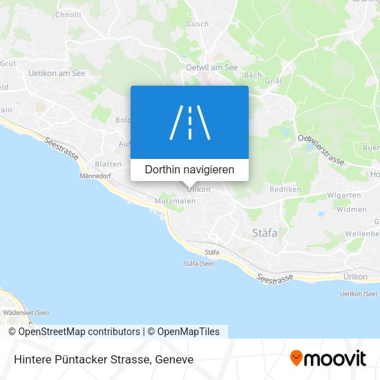 Hintere Püntacker Strasse Karte